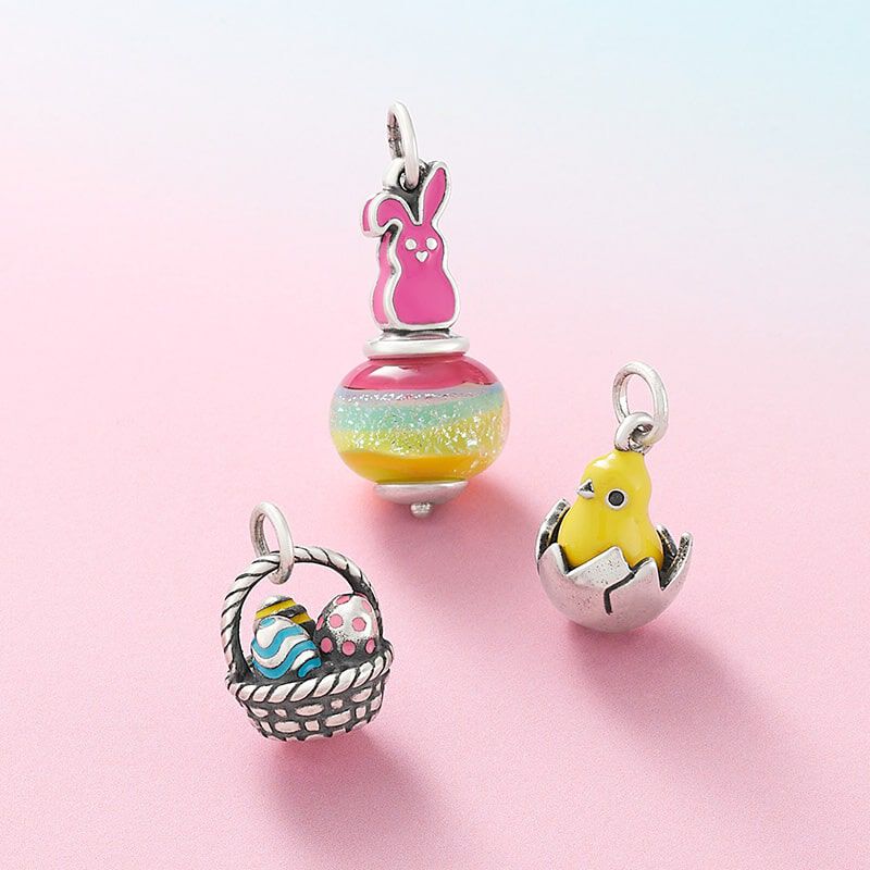Easter bunny charms from James Avery.